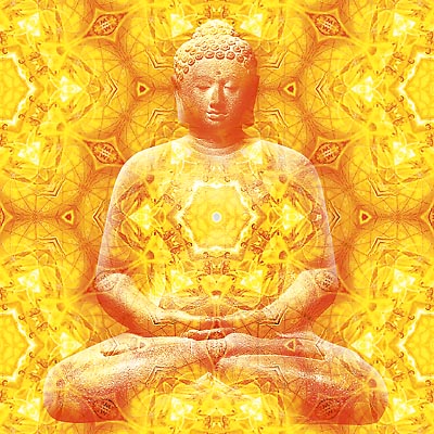 'Harmony' (Buddha) - psychedelic shamanic visionary art by Nisvan